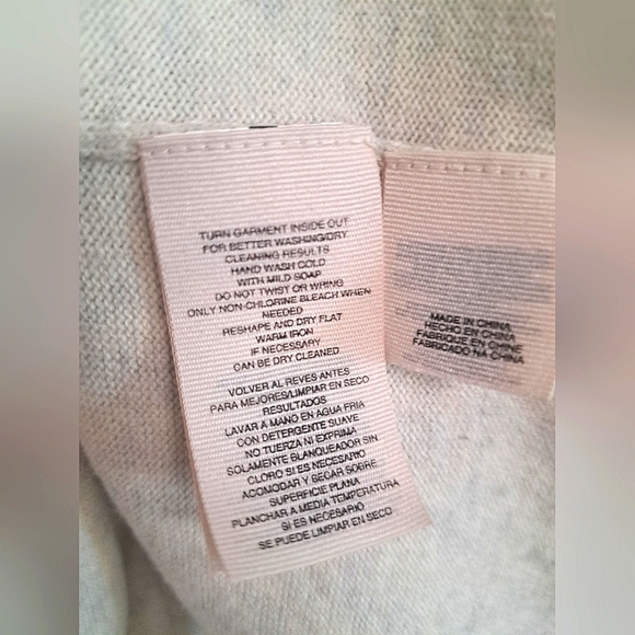 RACHEL Rachel Roy Cream Relaxed Embellished Sweater Size Small - Picture 4 of 11